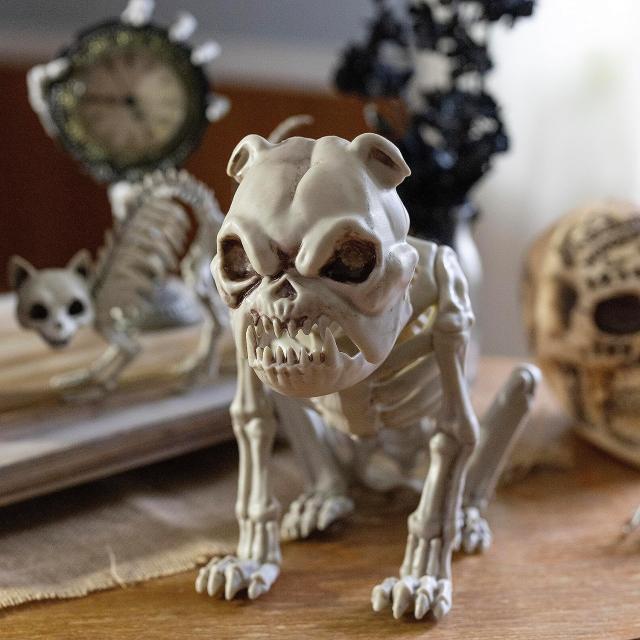 フレンチ ブルドッグ 犬 ハロウィン スケルトン - L 長さ 16 インチの
