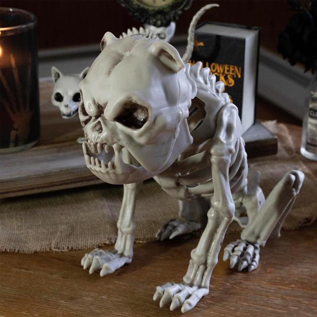 ハロウィン スケルトン フィドラーズ デュオ ビッグサイズ Halloween フレンチ ブルドッグ 犬 ハロウィン スケルトン - L 長さ 16 インチの