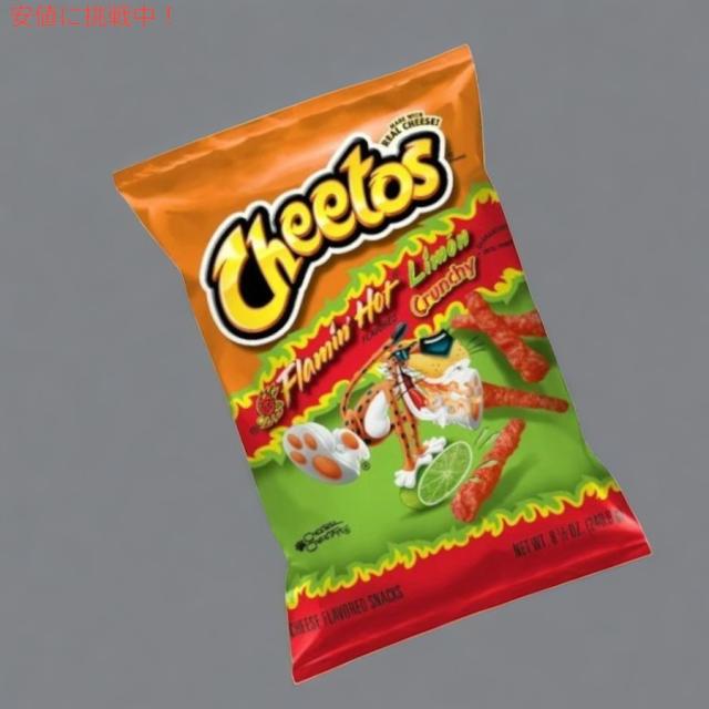 [6個セット] Cheetos Flamin Hot Limon Crunchy 240.9g チートス フレーミンホット レモン 8.5 oz