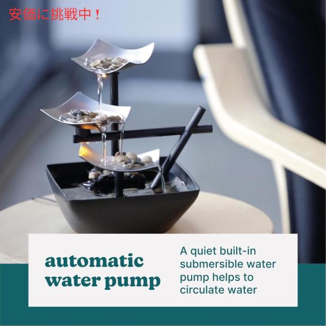 Homedics 卓上噴水 インテリア 水のせせらぎからストレスフリーに Tabletop Water Fountain_6