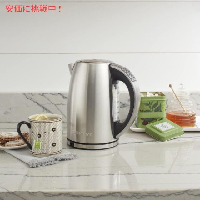 Cuisinart クイジナート 1.7リットル ステンレススチール製電気ケトル（6段階温度設定付き 1.7L Stainless Steel Electric Kettle w/ 6 Preset Temperatures