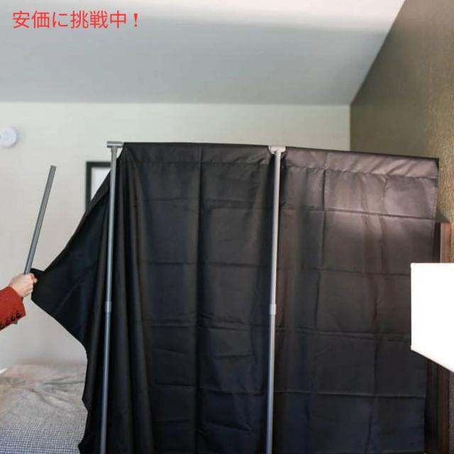 Port-A-Wall ポータウォール 携帯 ルームディバイダー ダークブルー 仕切りカーテン 高さ178x幅183cm Portable Room Divider Dark Blue_8