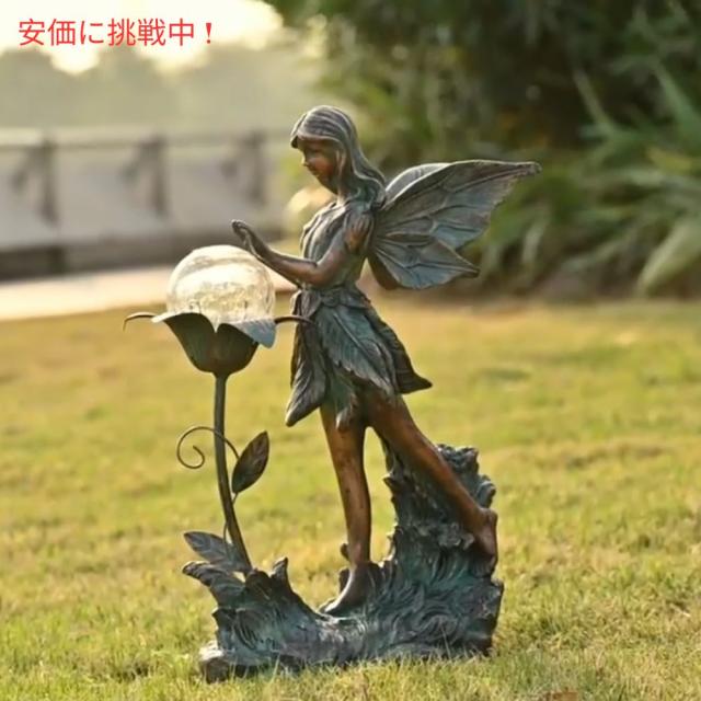 Teresas Collection テレサズコレクション ソーラーライト付きガーデンフェアリー彫刻 Garden Fairy Sculptures with Solar Outdoor Light_6