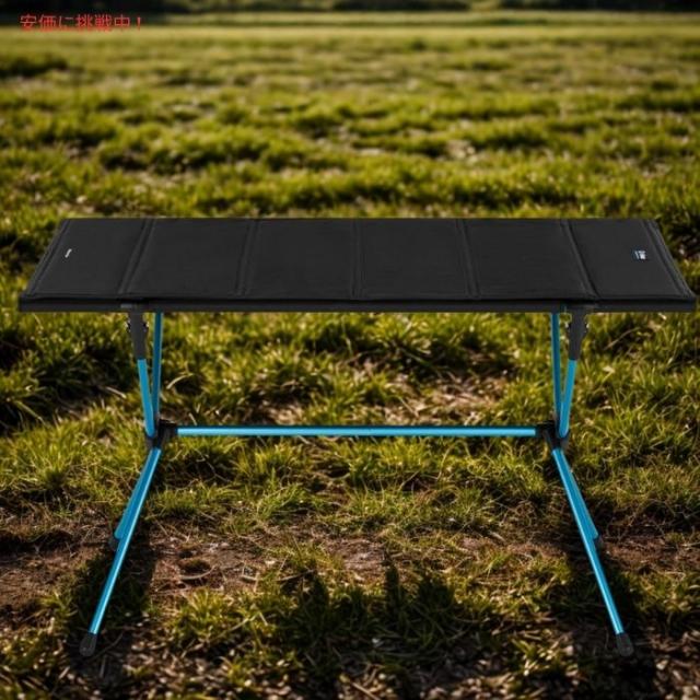 Helinox 折りたたみ式アウトドアテーブル ブラック/ブルー Helinox ヘリノックス テーブルフォー 特大サイズ 折りたたみ式