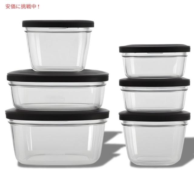 Rubbermaid ラバーメイド プレミア フードコンテナ グレー 6個セット