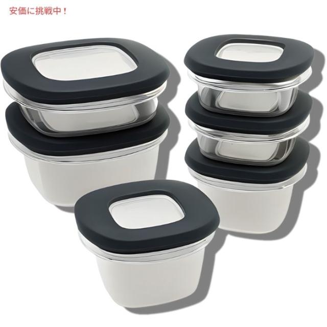 Rubbermaid ラバーメイド プレミア フードコンテナ グレー 6個セット