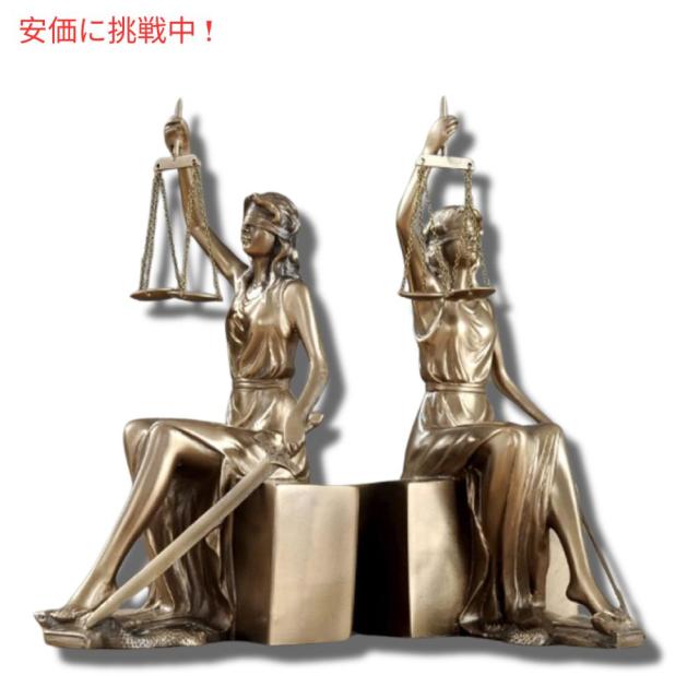 公明正大さの吉祥天像 かざり付けるブックエンド刻みつける Lady Justice Statue Decorative Bookends Sculpture