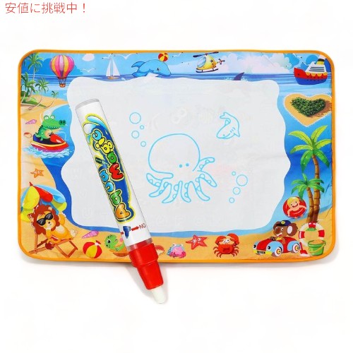 水絵ドゥードルマット 101.6x71.1センチ Kimuvin キッズ お絵かきマット の通販は 7,377円