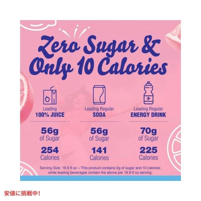 クリスタルライト Crystal Light オンザゴーピンクレモネード ドリンクミックス 0.13オンス/10本入り Pink Lemonade Drink Mix 0.13oz/10pk 希釈用ドリンクの素