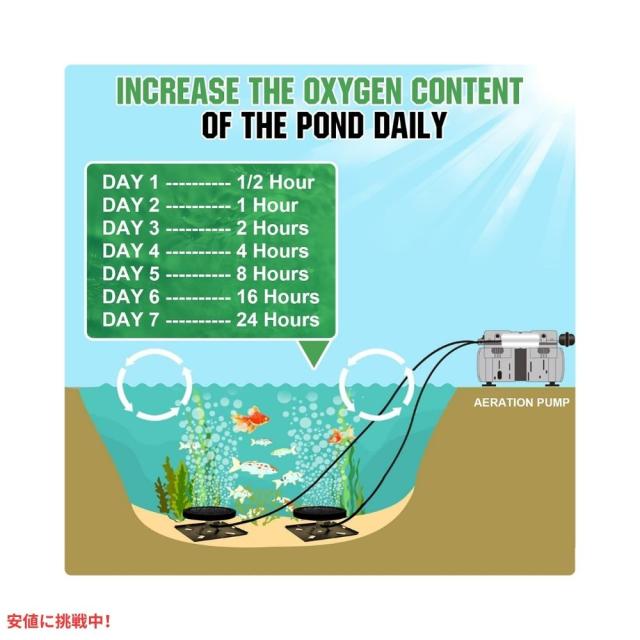 パンプラス・ポンプ・エアレーター（屋外池・湖用） 110V Pumplus Pump Aerator for Outdoor Ponds or Lake_1