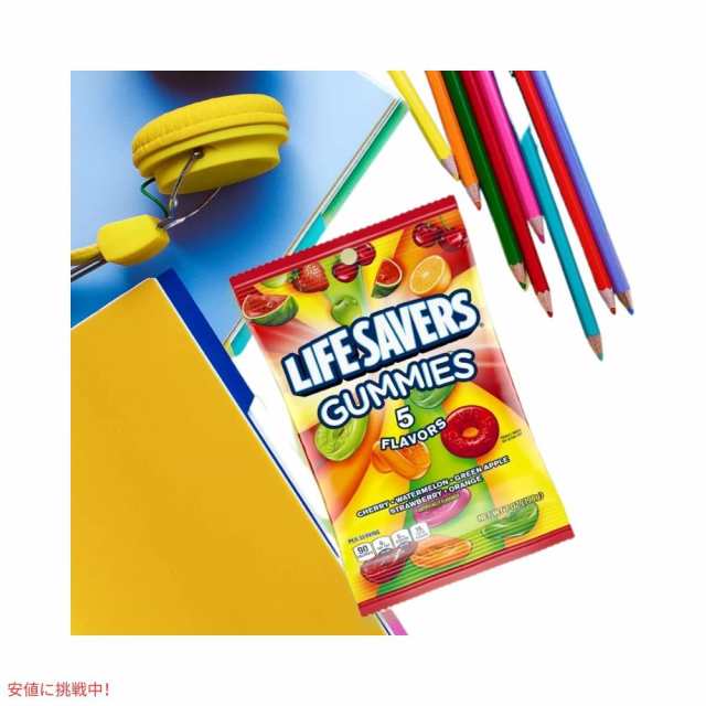 【12個セット】 Life Savers ライフセイバーズ グミ 5フレーバー グミキャンディ 198g Gummies 5 Flavors 7oz