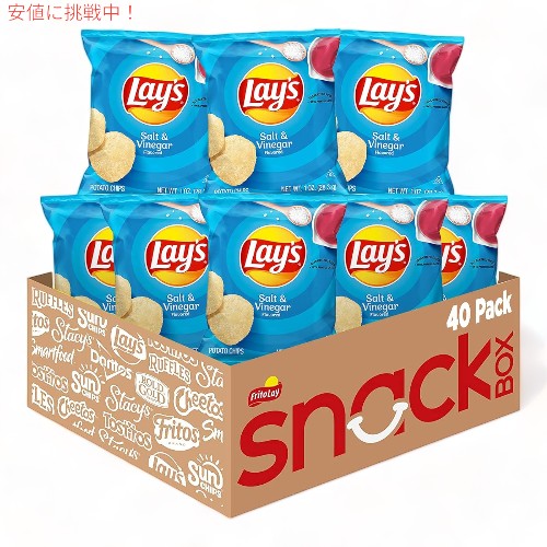 Lay’s レイズ ポテトチップス ソルト＆ビネガー Potato Chips Salt & Vinegar 40袋入り