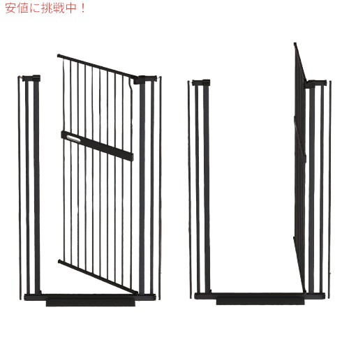 AIKSSOO エクストラトール キャット ゲート ワイドセーフティ ブラックメタル Extra Tall Cat Gate Wide Safety Black Metal_2