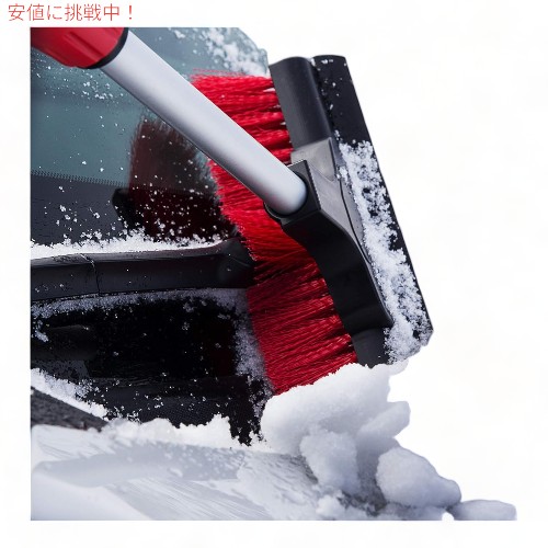スノー ブラシ 伸縮式 雪ほうき Telescoping Snow Broom アイススクレーパー付き 除雪 車 掃除 511-E Mallory_2