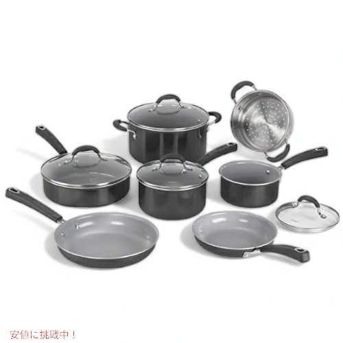 クイジナート Cuisinart　セラミカXT 11個セット ノンスティック クックウェア Cuisinart 11-Piece Nonstick Cookware Set Ceramica XT 7