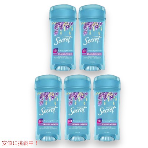 [5個セット] シークレット クリア ジェル デオドラント ラベンダー 73g Secret Fresh CLEAR GEL Deodorant Lavender 2.6oz