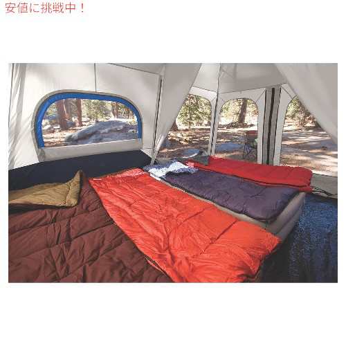 コールマン Coleman キャビン テント 8人用 インスタントワンタッチ 簡単組み立て 1分で設置可能 [グレー] 8-Person Cabin Tent with Ins