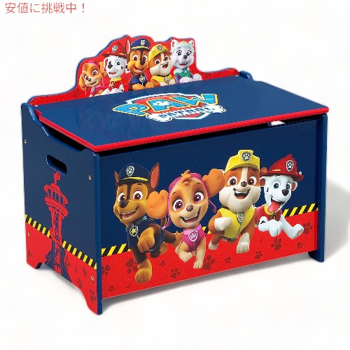 Delta Children デルタチルドレン パウ パトロール キッズ 収納 おもちゃ箱 お片づけ TB87207PW PAW Patrol Deluxe Toy Boxの通販は