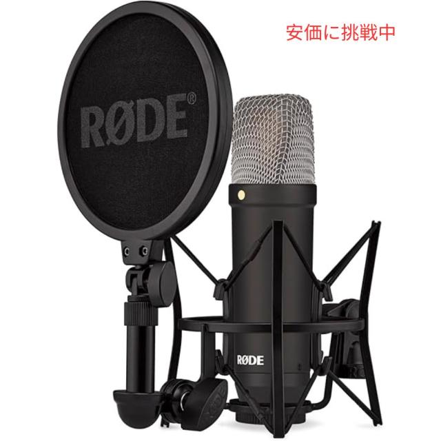 RODE NT1 シグネチャーシリーズ コンデンサーマイク SM6 ショックマウントおよびポップフィルター付き ブラック Condenser Microphone NT1 Signature Series