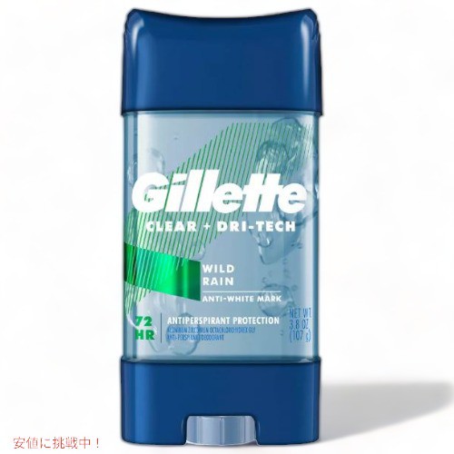 Gillette Clear Gel Deodorant Wild Rain 3.8oz / ジレット クリアー