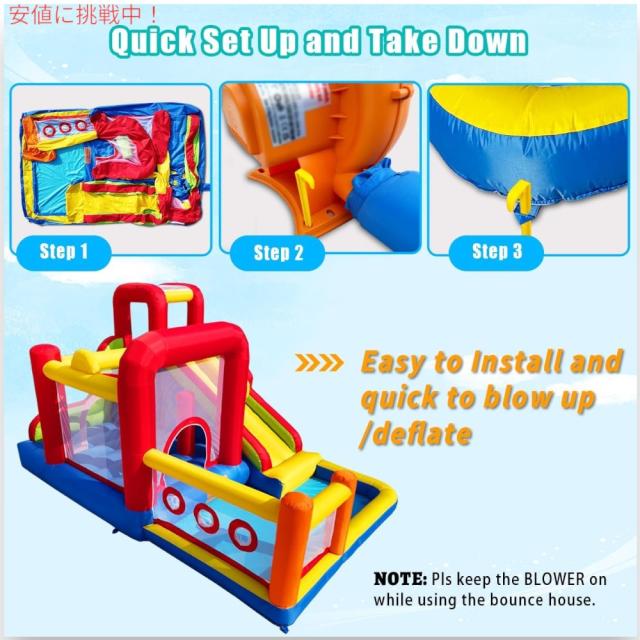 バウンスハウス インフレータブル バウンスキャッスル 大型 プレイハウス プール Hongcoral Bounce House, Inflatable Bounce Castle_2