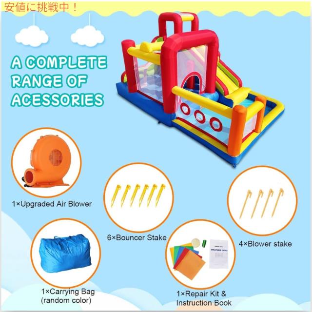 バウンスハウス インフレータブル バウンスキャッスル 大型 プレイハウス プール Hongcoral Bounce House, Inflatable Bounce Castle_3