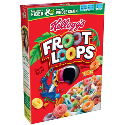 Kellogg's Froot Loops 615g ×1箱 ケロッグ フルーツループ ホール