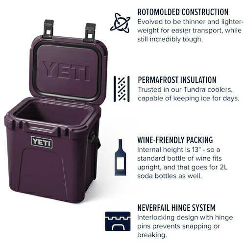 限定カラー＞YETI Roadie 24 Hard Cooler Nordic Purple / イエティ