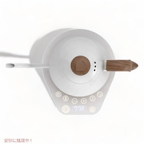 ブリューイスタ アーティサン グースネック電気ケトル 1.0L パールホワイトベース Brewista Electric neck Kettle Pearl White Base