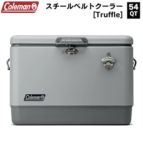 Coleman Reunion 54 Quart Ice Steel Belt Matte Cooler Truffle / コールマン リユニオン 54QT アイスチェスト スチールベルト クーラ