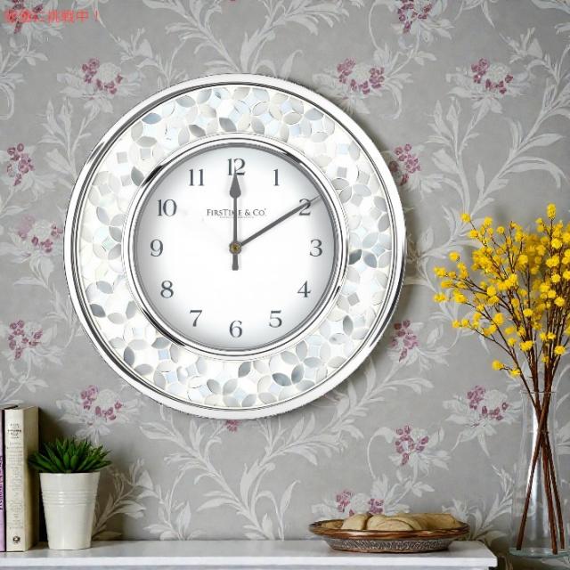 FirsTime &amp; Co. アラベスク モザイク ウォールクロック グレー 26x26cm 00242 壁掛け時計 Arabesque Mosaic Wall Clock, Gray_3