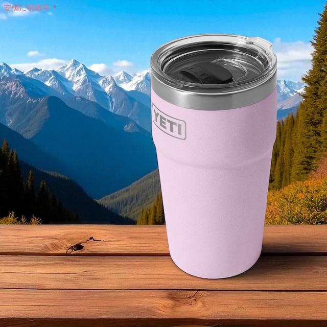 YETI イエティ ランブラー 20オンス (591ml ) スタッカブルカップ マグスライダー蓋 チェリーブロッサム Rambler 20oz Stackable Cup Cherry Blossom_1