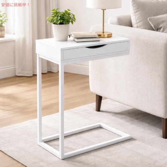 モナーク・スペシャルティーズ アクセントテーブル ホワイト I-3601 サイドテーブル ナイトテーブル Monarch Specialties Inc. Accent Table, White_1