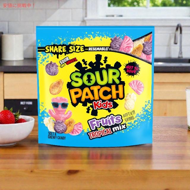 6個セット】サワーパッチキッズ フルーツトロピカルミックス味 ソフト