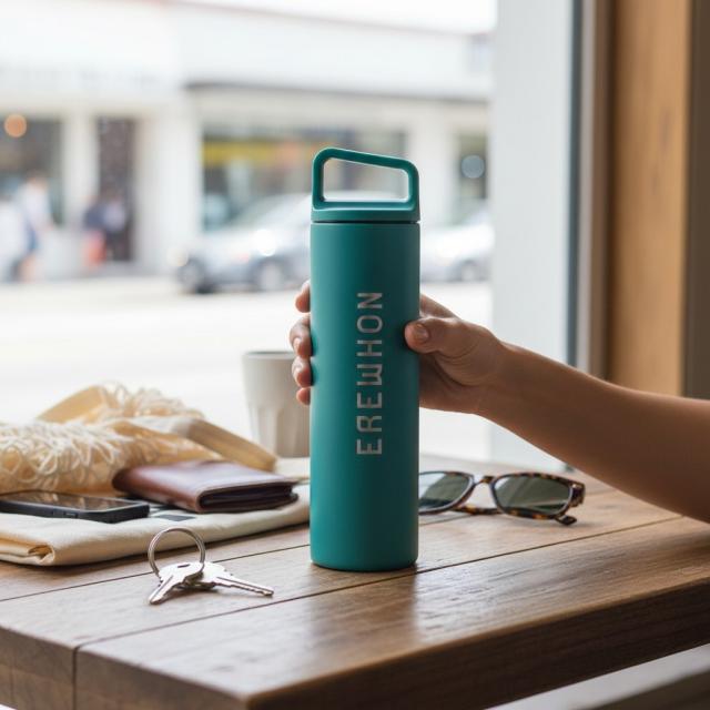 Erewhon エレウォン ウォーターボトル 水筒 広口 ステンレスボトル コースタルティール 20oz / 約591ml 保温 保冷 Wide Mouth Stainless Steel Bottle_1