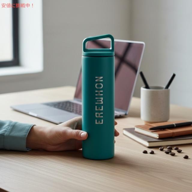 Erewhon エレウォン ウォーターボトル 水筒 広口 ステンレスボトル コースタルティール 20oz / 約591ml 保温 保冷 Wide Mouth Stainless Steel Bottle_3