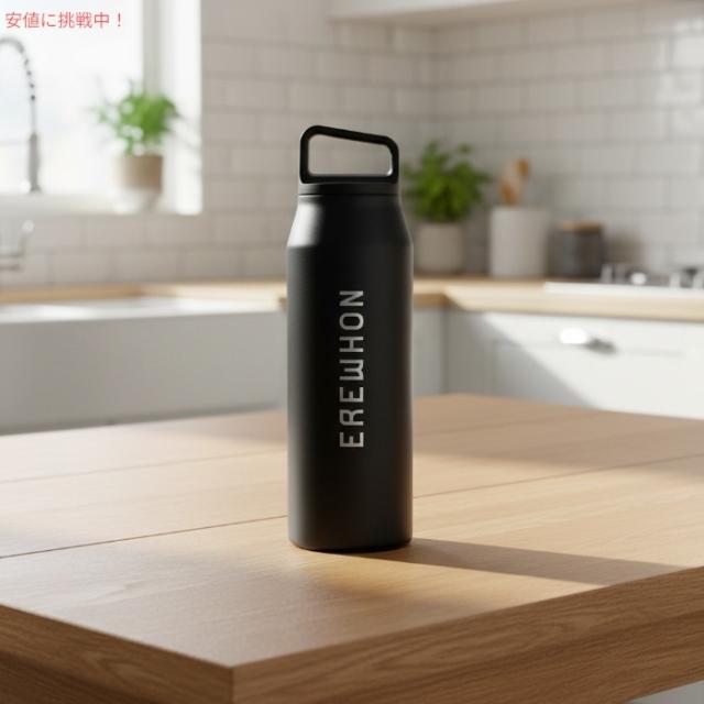 Erewhon エレウォン ウォーターボトル 水筒 広口 ステンレスボトル ブラック 黒 32oz / 約946ml 保温 保冷 Wide Mouth Stainless Steel Bottle_1
