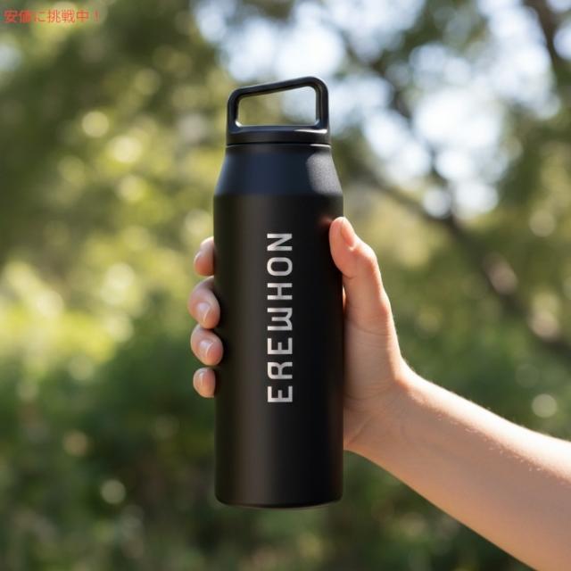 Erewhon エレウォン ウォーターボトル 水筒 広口 ステンレスボトル ブラック 黒 32oz / 約946ml 保温 保冷 Wide Mouth Stainless Steel Bottle_2