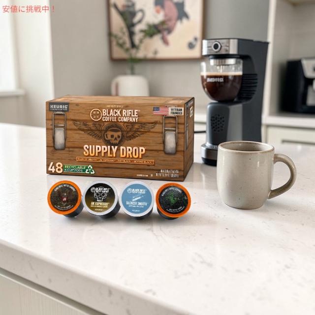 48個 ブラックライフルコーヒー　キューリグ k-cup　バラエティ Pack Variety Drop Supply Company Coffee Rifle Black Amazon.com: パック コーヒー