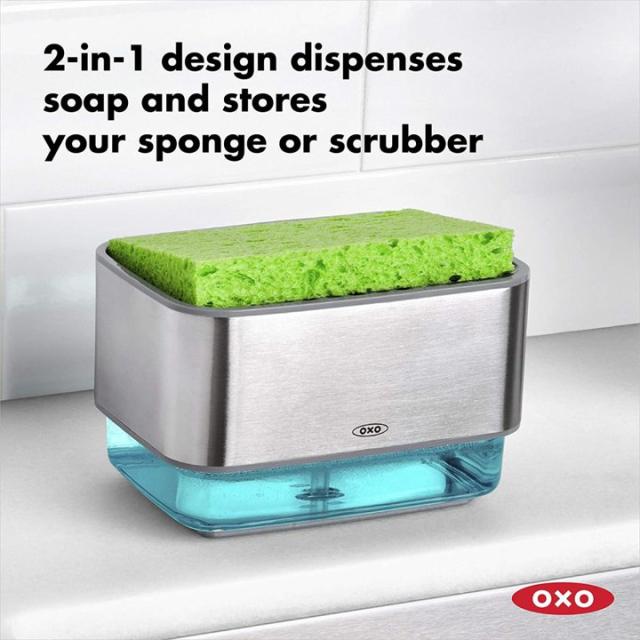 オクソー グッドグリップ ソープディスペンシング スポンジホルダー OXO 食器洗剤ケース_2