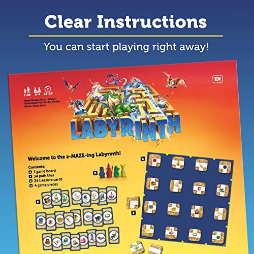 Ravensburger Labyrinth ファミリーボードゲーム 7歳以上の子供