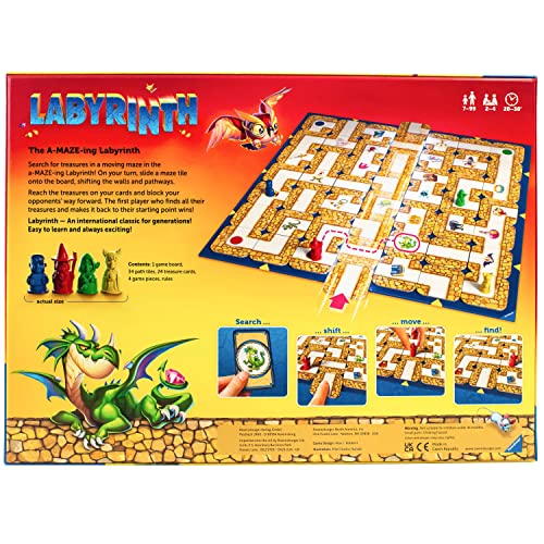 Ravensburger Labyrinth ファミリーボードゲーム 7歳以上の子供