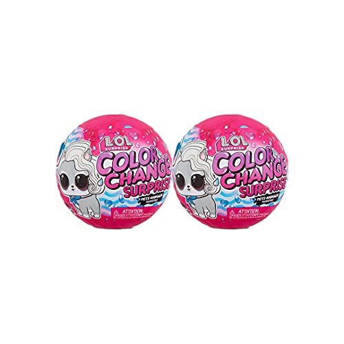 2個セット LOL サプライズ カラーチェンジ ペット  限定品 衣装、アクセサリー、カラーチェンジボールを含む6つのサプライズ付きの通販は 5,396円