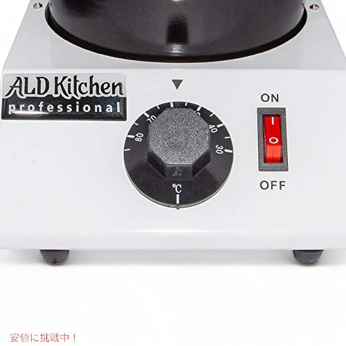 ALDKitchen チョコレートメルティングポット 110V シングル 2.2 ポンド (1.2 kg) フォンデュ鍋