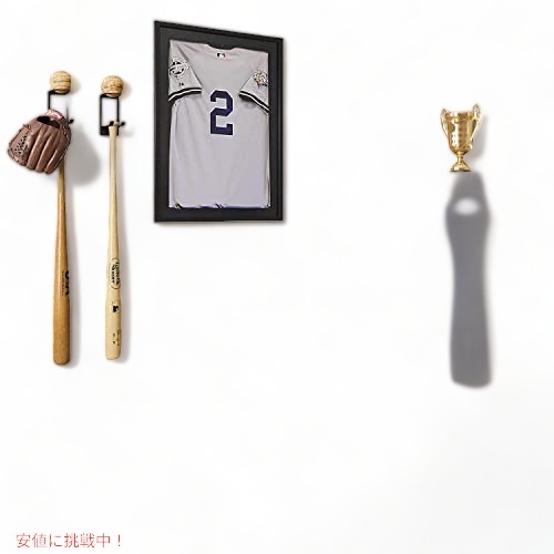 POPETPOP 野球バットホルダー 壁取り付け - 野球バットラック 野球バットホルダー 垂直ディスプレイ用 アクリル野球バットディスプレイラ　並行輸入 POPETPOP 野球バットホルダー 壁取り付け - 野球バットラック 野球