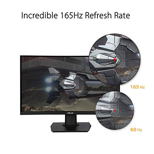 ASUS TUF Gaming 23.6インチ 1080P 曲面モニター (VG24VQE) - フル HD、165Hz BLACK_2