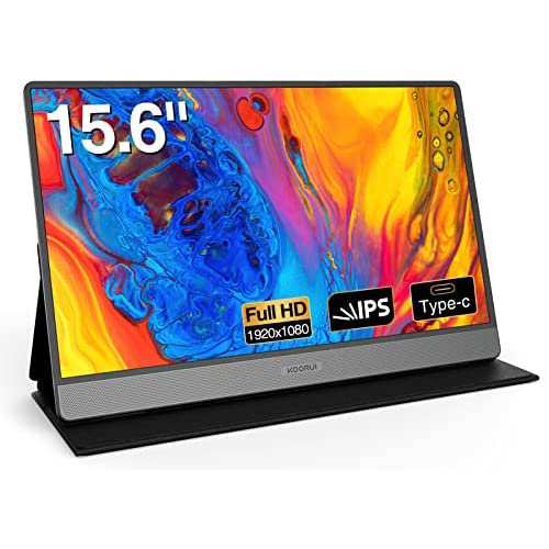 KOORUI ポータブル モニター 15.6 インチ 1080P FHD ポータブル ラップトップ モニター IPS セカンド スクリーンの通販は