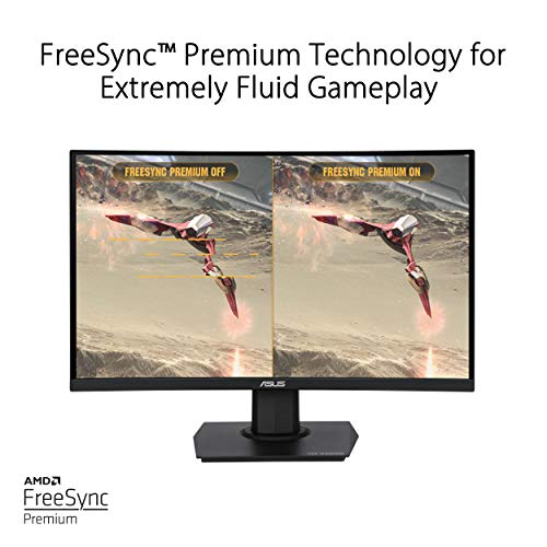 ASUS TUF Gaming 23.6インチ 1080P 曲面モニター (VG24VQE) - フル HD、165Hz BLACK_3