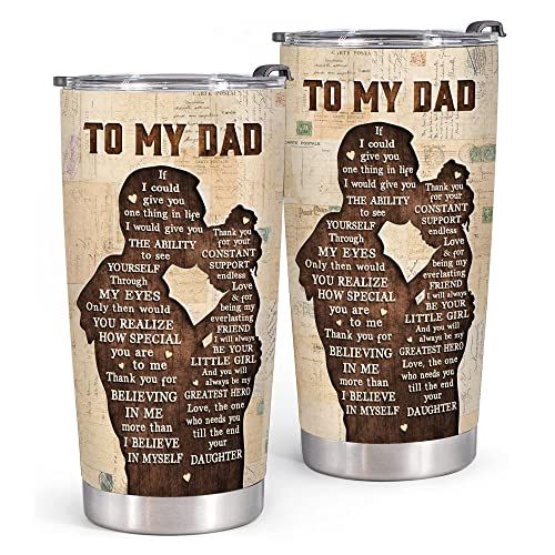 PANPALI お父さんへのプレゼントタンブラー20ozふた付き