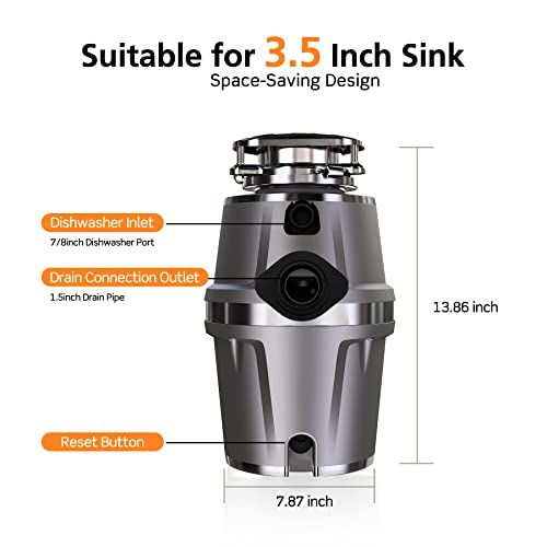 HISSUN 静音ゴミ処理機コード付き - Gray